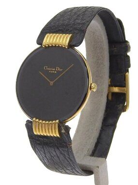 Dior Bakira Watches 47 153-2 blackDial Stainless Steel/leather Quartz Anal...